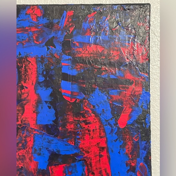 Abstract acrylic painting on a 16x20 canvas - Picture 3 of 5
